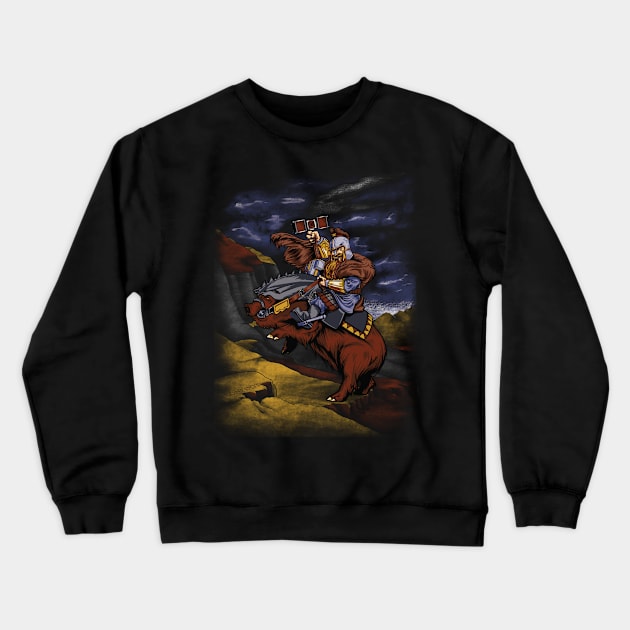 Crossing Lonely Mountain Crewneck Sweatshirt by poopsmoothie